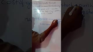 FA-Accounts from incomplete records# Short question 4