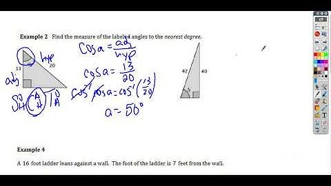Geometry 6-4 Finding Missing Angles Using Trig Video