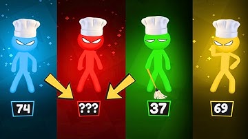 Stickman Party - MiniGames Update Gameplay Walkthrough Part 22 | Tournament Mode 1234 Player Random