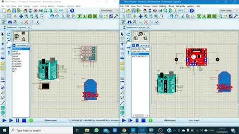 Simulasi Pengaturan Motor DC dengan XBee (Proteus 8)