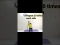 Only 1 exercise to lose side fat #shorts #reducesidefat #losebellyfat #viralvideo