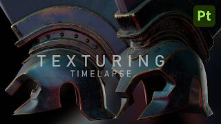 [Substance Painter] Texturing a Greek helmet [Timelapse] #substancepainter