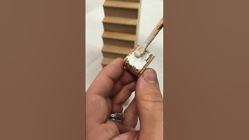 Staircase transformation 🌟 #miniature #dollhouse #diy