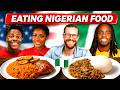 Americans React to African Food For The First Time; Egusi, Fufu, Jellof Rice