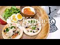 【料理音】朝ごはんを作る。ナスとトマトのイングリッシュマフィン