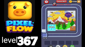 Pixelflow Level 367 very hard level Guide Walkthrough Solution