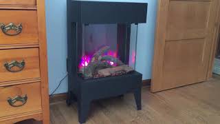 Amantii Cube electric fireplace - YouTube
