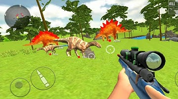 Dino Hunter Hunting Games 3D - Dinosaur Jungle Simulator Games - Android Gameplay - Part #5