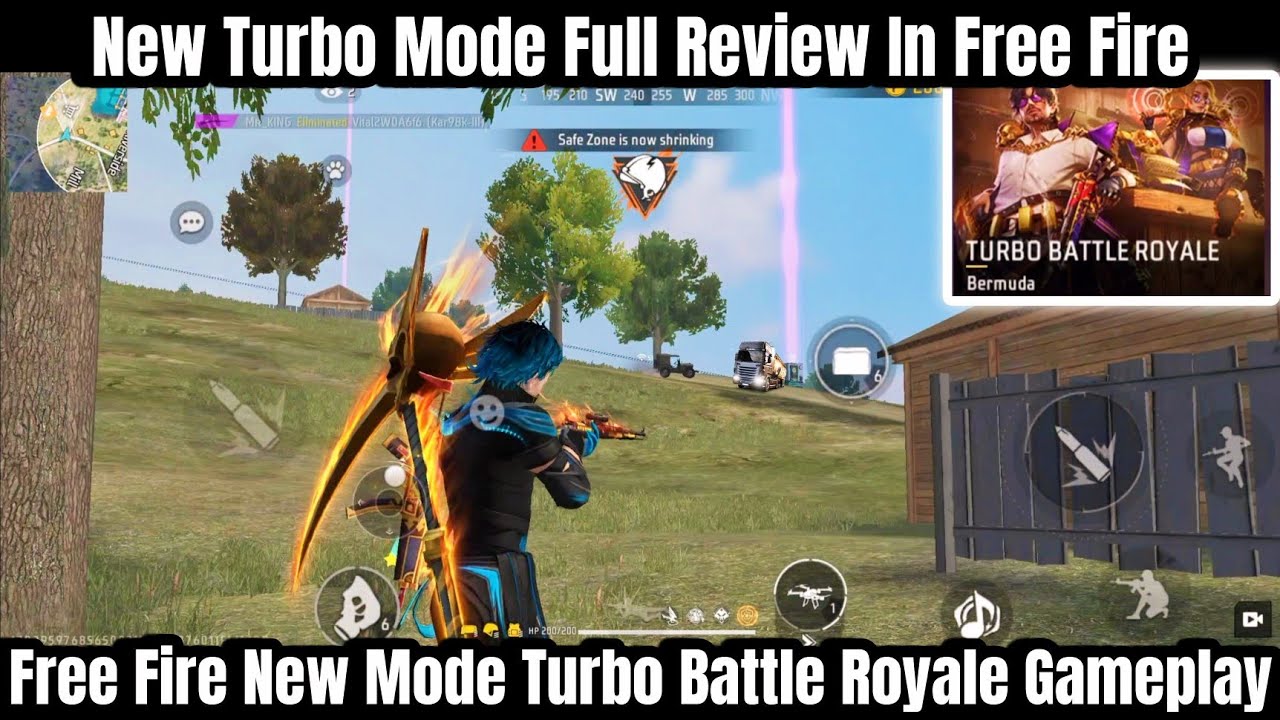 NEW MODE FF GAMEPLAY WITH VOICEOVER TURBO BATTLE ROYALE