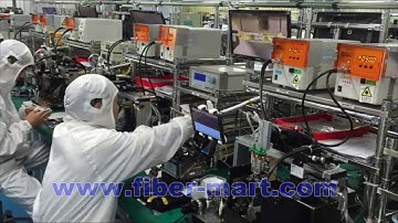 Operation Video for Automated Fiber Waveguide Alignment Machine in high efficient Production Line