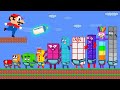 Mario rescue numberblocks babies 110 mix level up  game animation