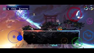 brawlhalla 3 hit true combo gauntlets (grounded dlight and gc dlight) on mobile (michelangelo)