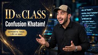 ID vs Class in HTML | div vs span | Semantic Tags Explained | Extra Markup