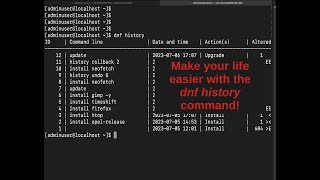 DNF History Command | Linux Package Management | Fedora and RHEL