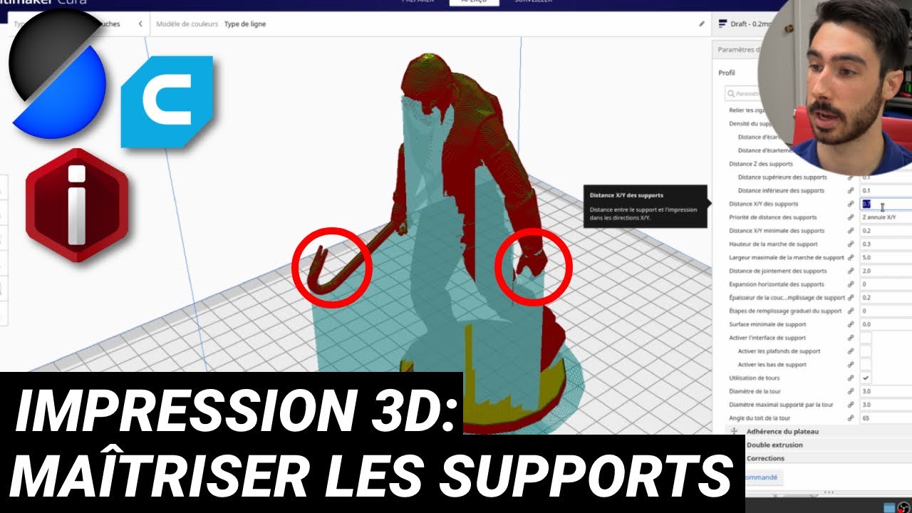 Améliorez vos supports d'impression 3D! (Cura, SuperSlicer, IdeaMaker)