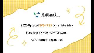 2026 Updated 2V0-17.25 Exam Materials - Start Your VMware VCP-VCF Admin Certification Preparation