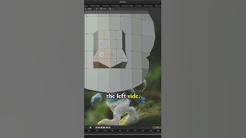 Nose: Delete faces on left side & keep right side for Smurf Cat meme - low poly 3d model in Blender