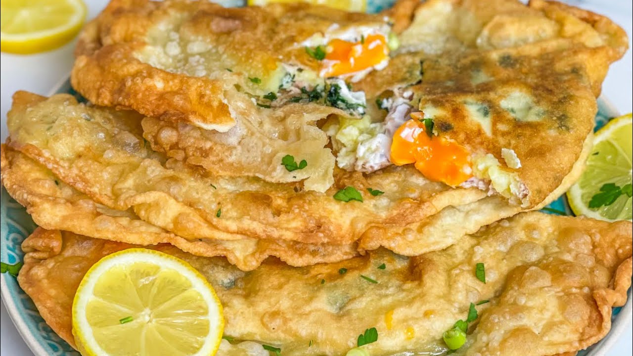 بريكة حلق الوادي 🇹🇳 بريكة بالبات فريشكا👌🏻 brick à la pâte fraîche 🇹🇳brick la goulette