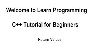 Celebrity Learn Programming in C++ for Beginners Tutorial  26 - Return Values - Getting Data From Subroutines Profile