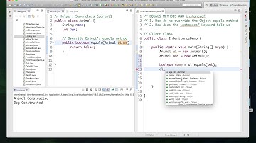 6.9 - APCS Java - Equals and instanceof