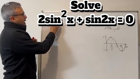 Solve the Trig Equation: 2sin²θ + sin(2θ) = 0 | Step-by-Step Explanation 