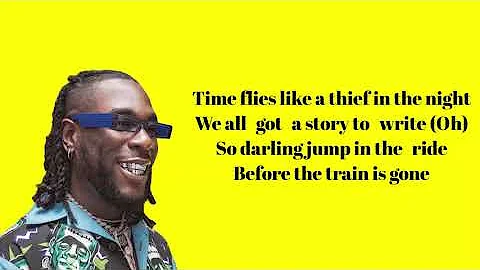 Burna Boy -Time Flies ft Sauti Sol (Official lyrics video)