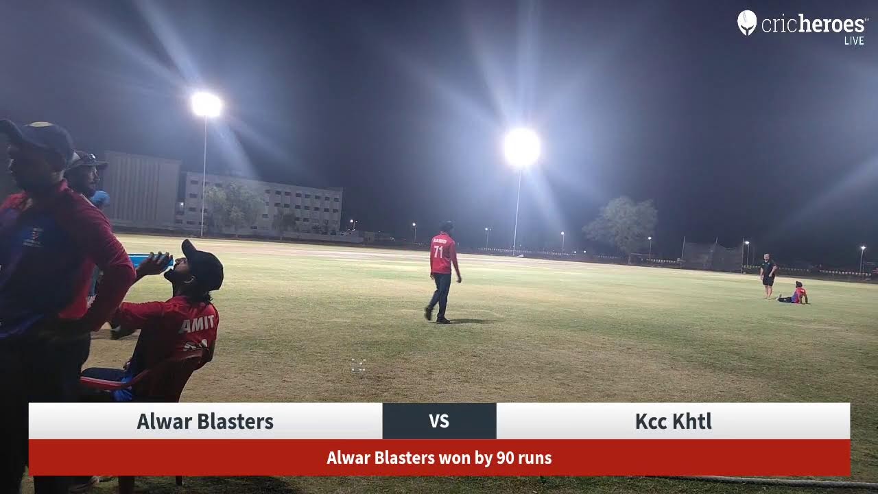 Live Cricket Match | Alwar Blasters vs Kcc Khtl | 18-Jun-24 08:25 PM 20 | Bhiwadi Premier Legue  | C