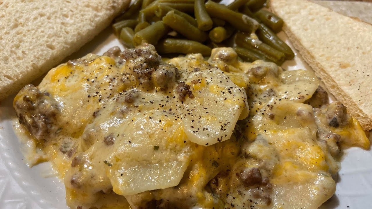 How To Make Potato Hamburger Casserole YouTube