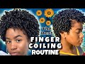 Easy finger coils on natural hair  ig gabriellejanay  type4hair naturalhair