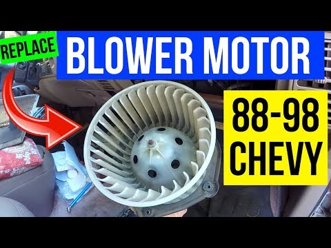 How To Replace BLOWER MOTOR AC/Heater 88-98 Chevy GMC Truck SUV -Jonny DIY