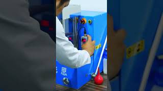 Using press machine to prepare powerders into pressed pellet for XRF analyzer#machine #science