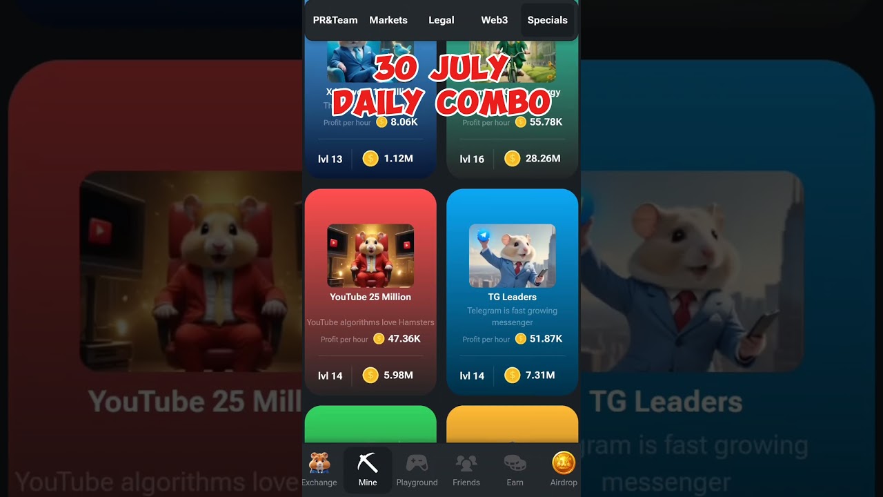 Achieve Victory with These Daily Combos in Hamster Kombat  #hamsterkombat