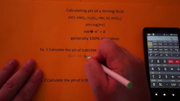 Calculating the pH of a Strong Acid