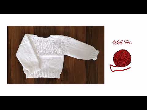 Video: Wie Man Einen Babypullover Strickt