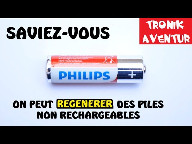 Comment recharger des piles non rechargeables, dites piles jetables? - Tout  allant vert, le guide des produits écolos et bios