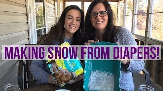 Making Diy Snow From A Diaper??