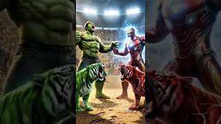 Hulk aur Tiger ki Zabardast Ladai! 🐅🔥 #Hulk #IronMan #HulkVsIronMan #TrendingShorts #shorts