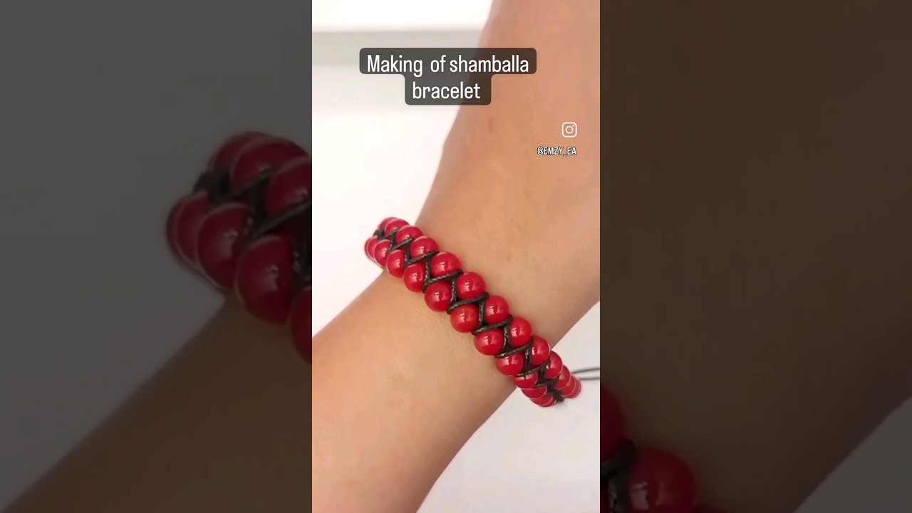 White Howlite Strand Bead Shamballa Inspired Western Bracelet Red Cord -  Walmart.com