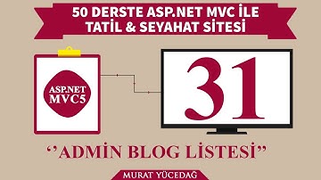 #31 Asp.Net Mvc5 ile Tatil Seyahat Sitesi Admin Blog Listesi