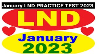 January LND PRACTICE TEST 2023 | Download Pdf file screenshot 4