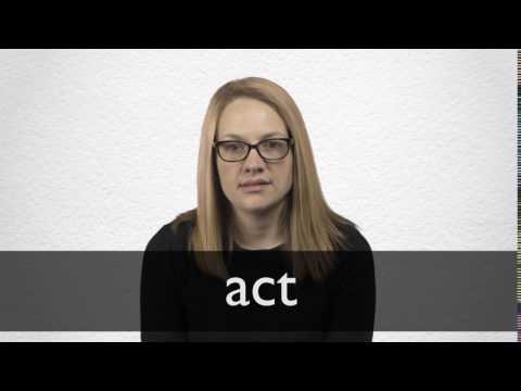 How to pronounce ACT in British English