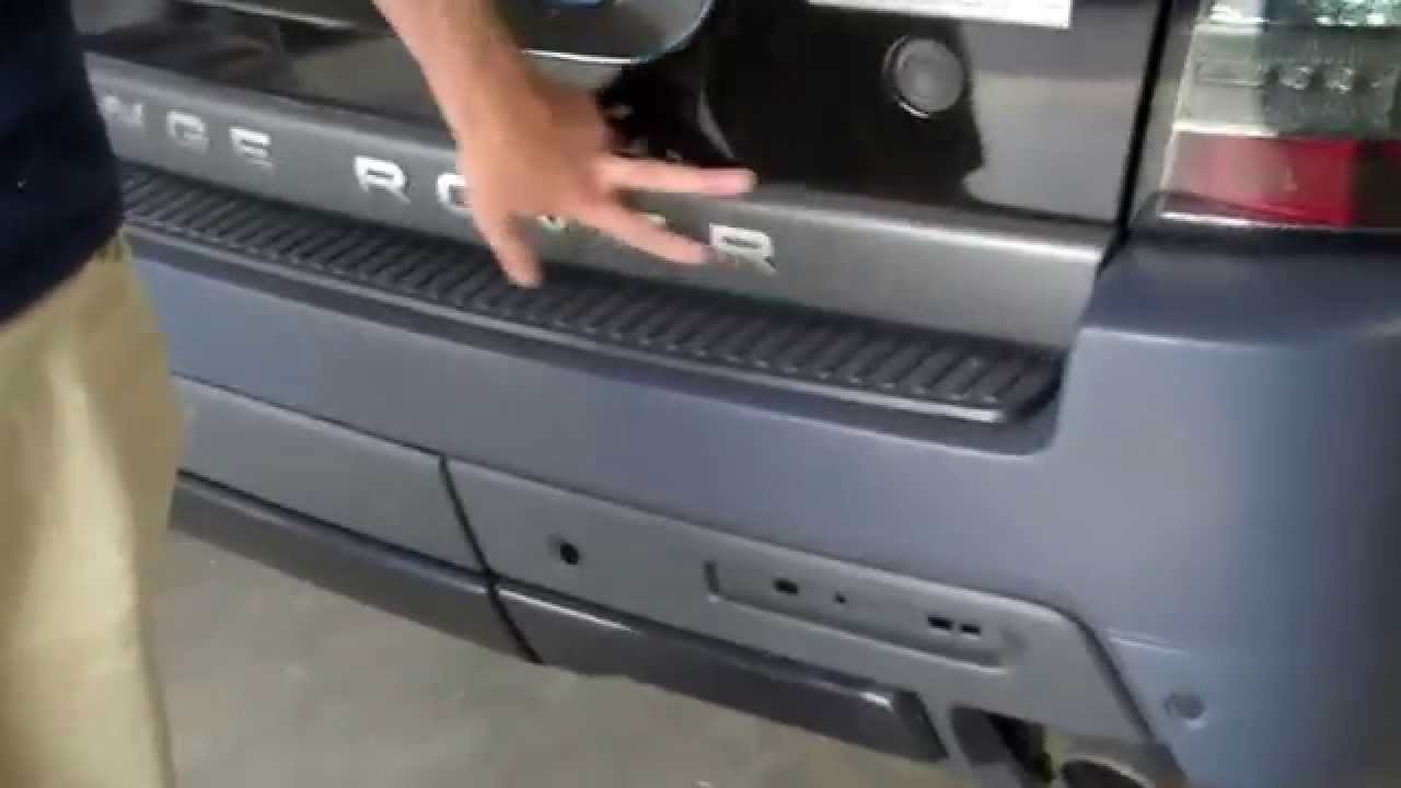 How To Remove Tailgate Trim Off A Range Rover Sport Youtube