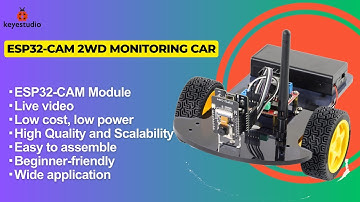 KS5023 Keyestudio ESP32-CAM 4WD Monitoring Car