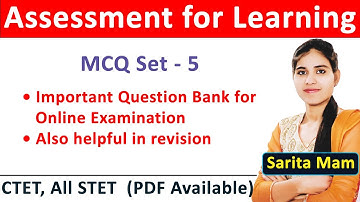 Important MCQ for ASSESSMENT FOR LEARNING | Part - 5 | B.ed notes