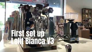 First set up Lelit Bianca V3 Pl162T-EU - Cubes Asia by Sang