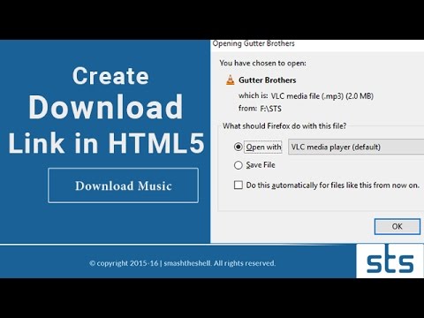 How to Create Download Link in HTML5 | Making Direct Downloadable Button for Any File Type