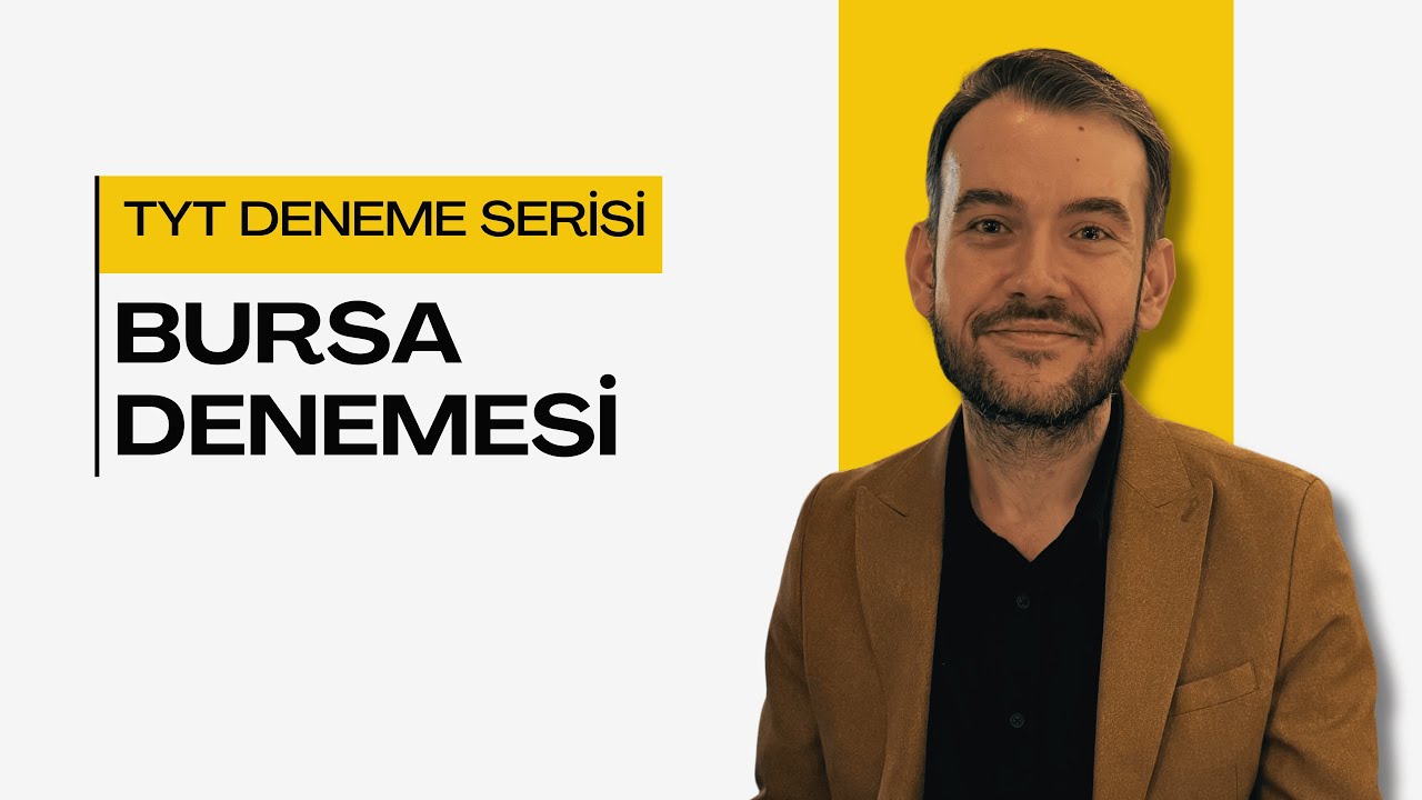 Bursa Denemesi l TYT Biyoloji Deneme Sınavları Serisi l MEB Uyumlu