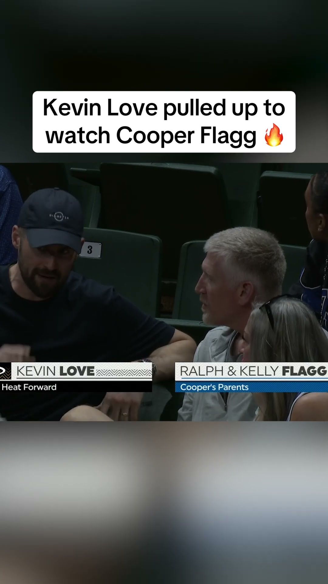 Kevin Love came to see Cooper Flagg ?