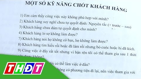 THDT - Những người nói không với bán hàng đa cấp - 17/4/2016
