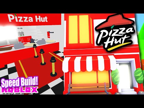 Pizza Hut Speed Build In Adopt Me Roblox House Home Store Restaurant Youtube - roblox beach house roleplay hack must see this youtube